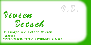 vivien detsch business card